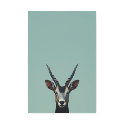 Antelope with Antlers Digital Illustration Canvas Gallery Wraps