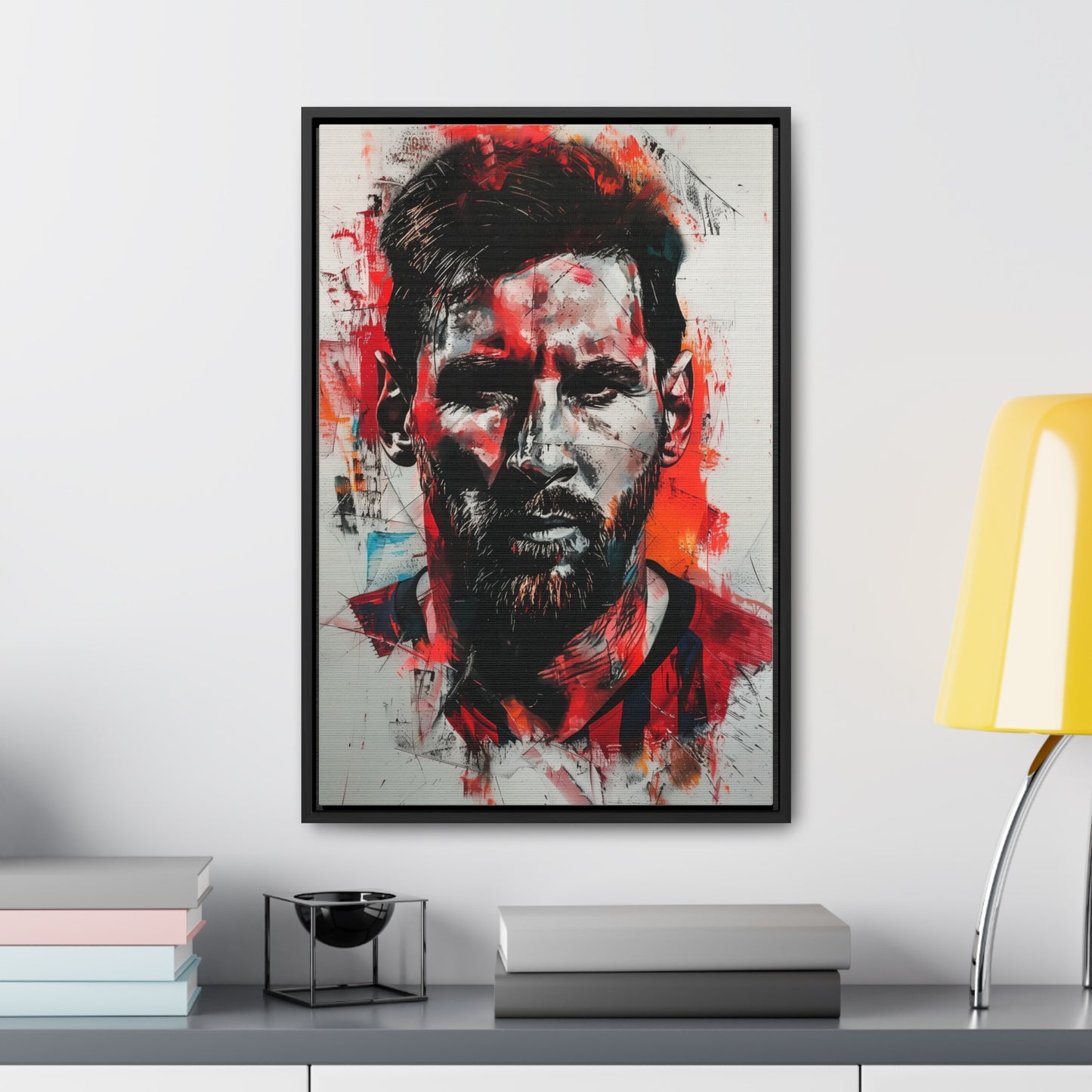 Lionel Messi Abstract Illustration - Canvas Print with frames