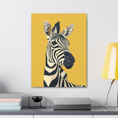 Zebra Digital Illustration Canvas Gallery Wraps