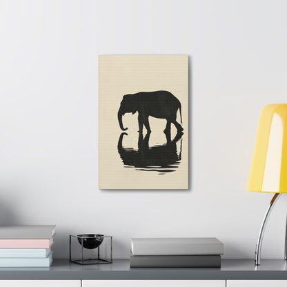 Elephant  Digital Illustration Canvas Gallery Wraps