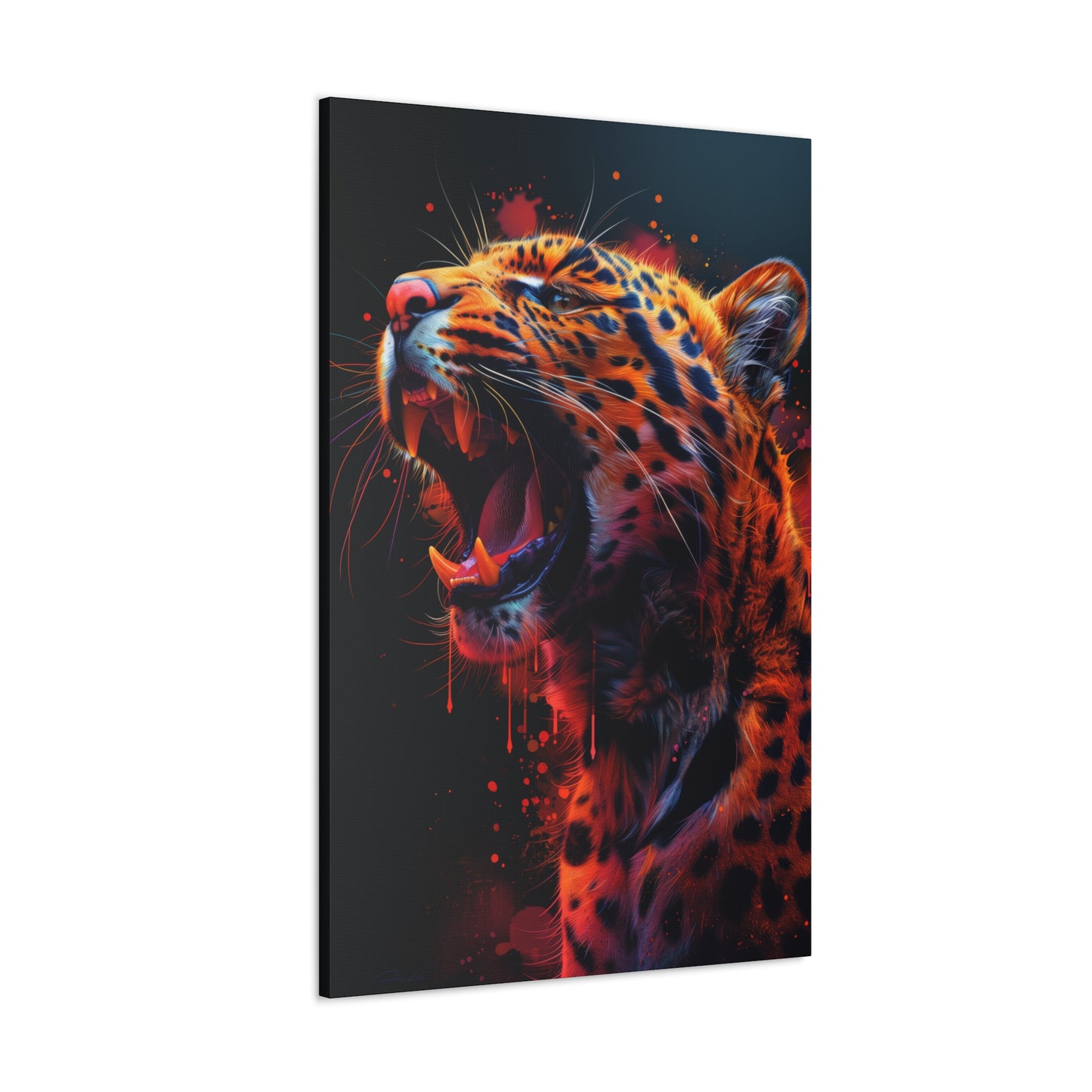 Cheetah - Illustration Canvas Gallery Wraps