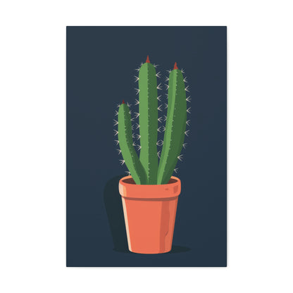 Cactus Plant - Illustration Canvas Gallery Wraps