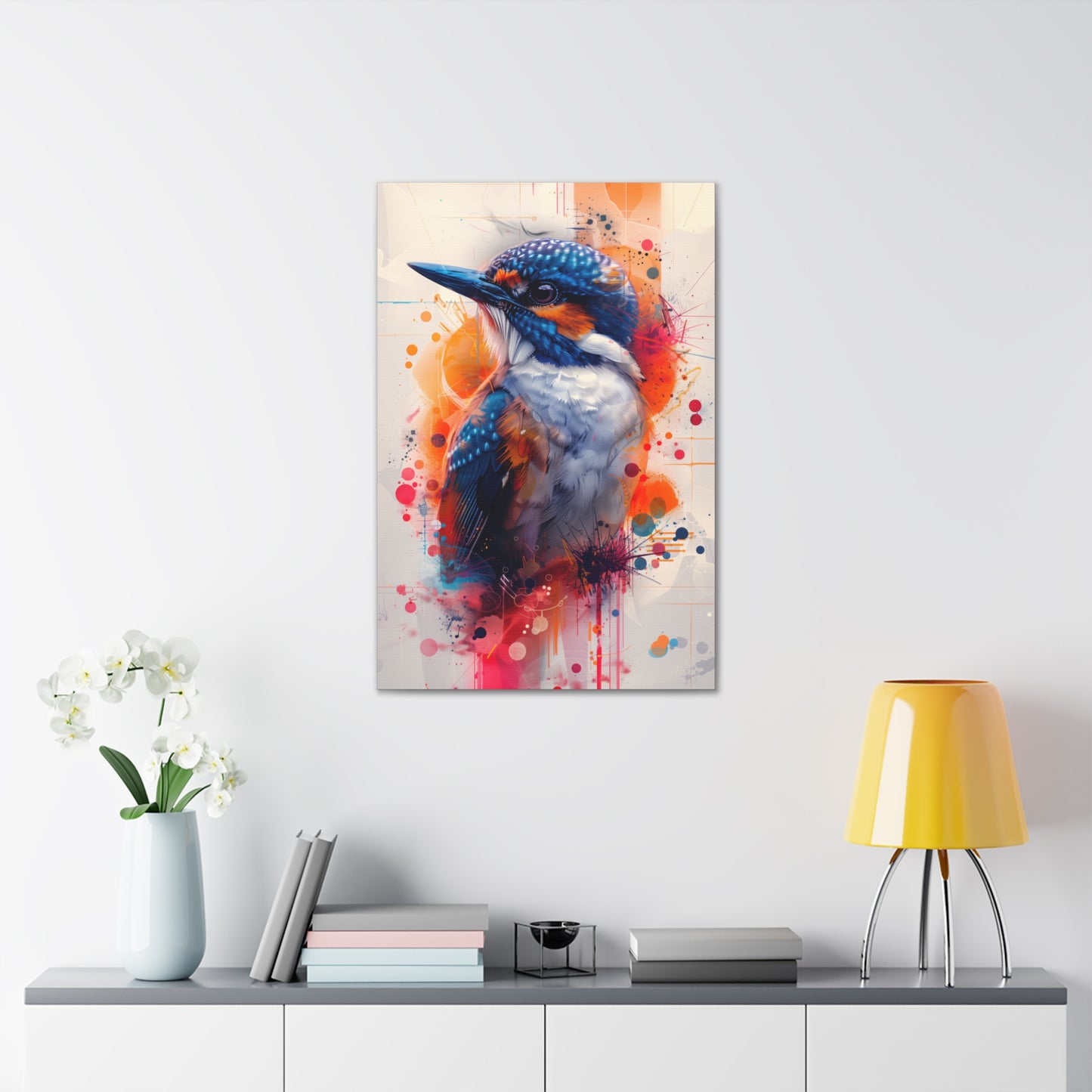 Bird - Abstract Illustration Canvas Gallery Wraps