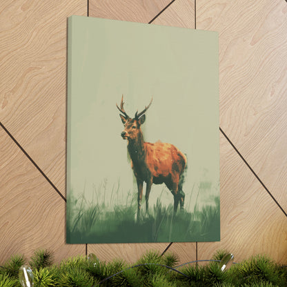 Reindeer Digital Illustration Canvas Gallery Wraps