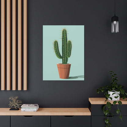 Cactus Plant - Illustration Canvas Gallery Wraps