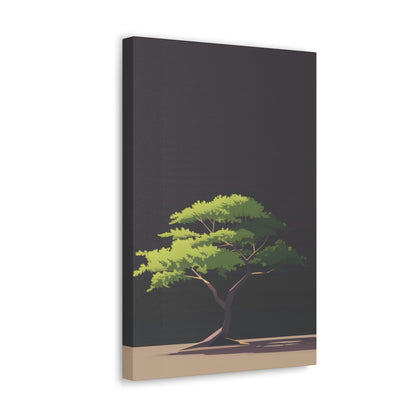 Bonsai Tree - Illustration Canvas Gallery Wraps