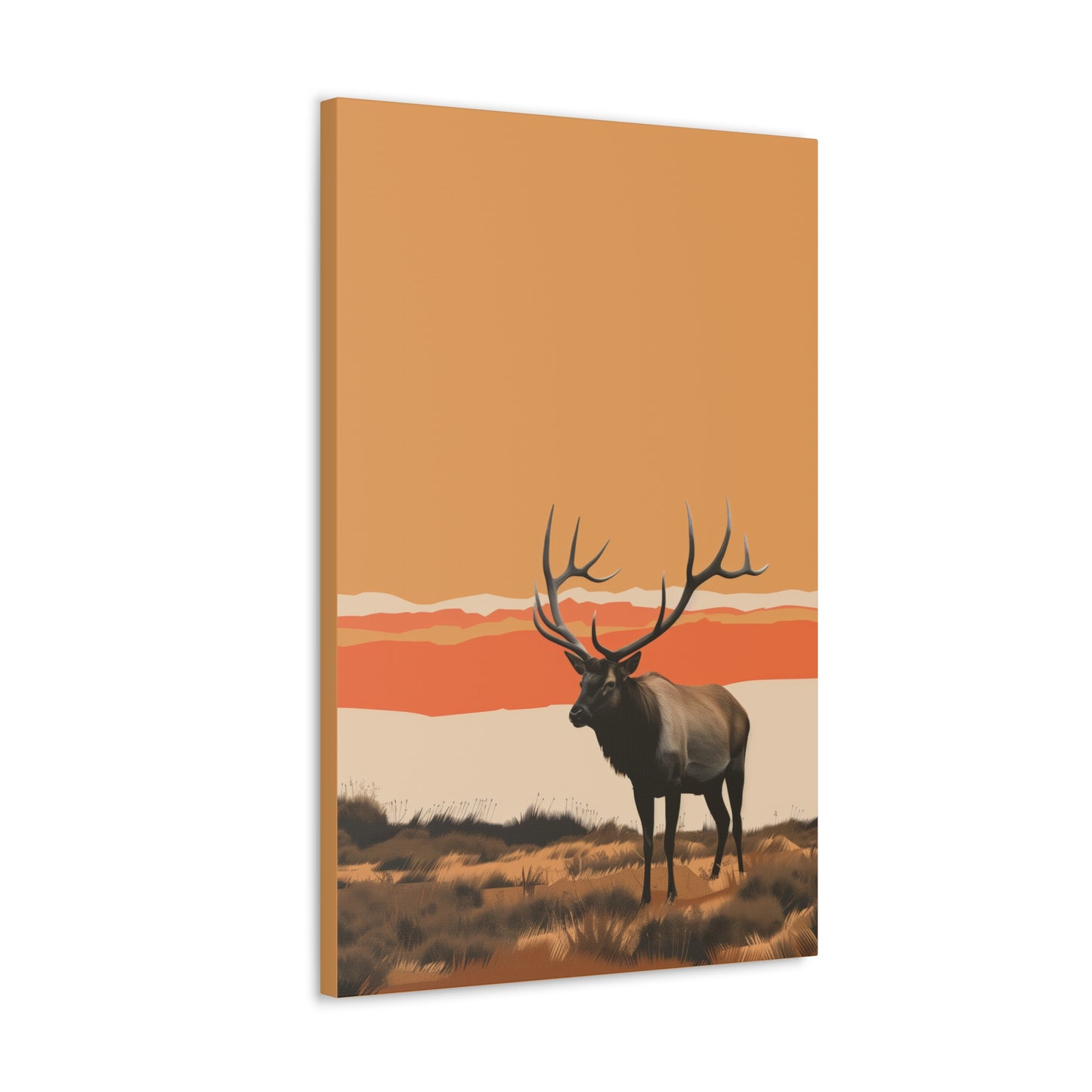 Moose - Digital Illustration Canvas Gallery Wraps