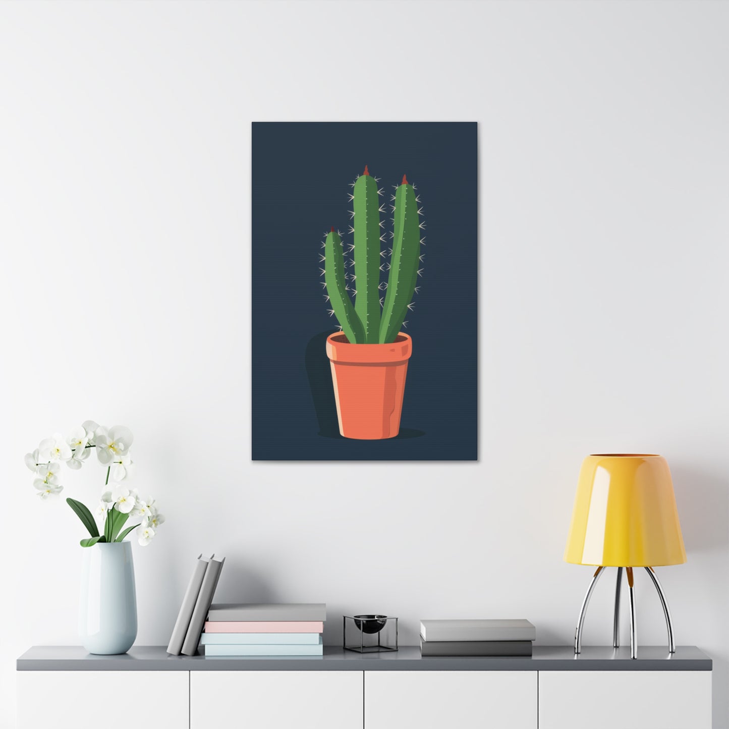 Cactus Plant - Illustration Canvas Gallery Wraps