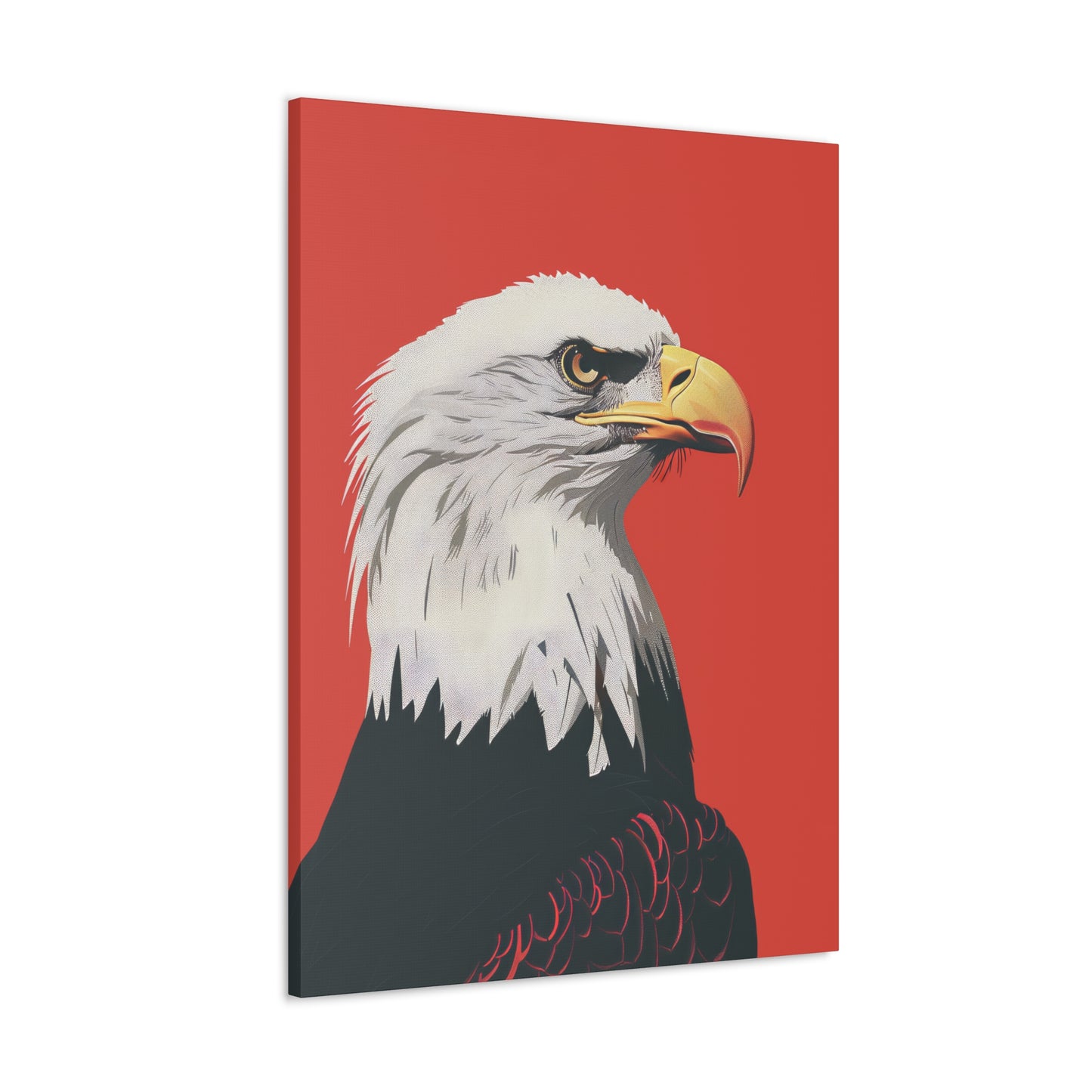 Bald Eagle Digital Illustration Canvas Gallery Wraps