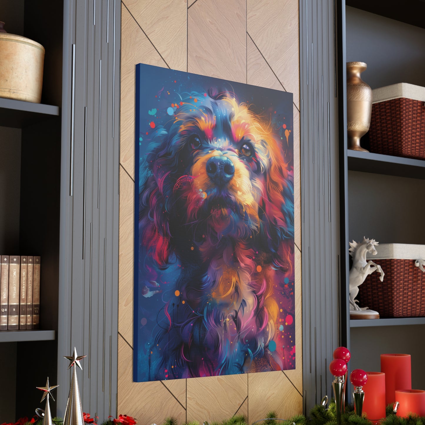 Terrier Dog - Illustration Canvas Gallery Wraps