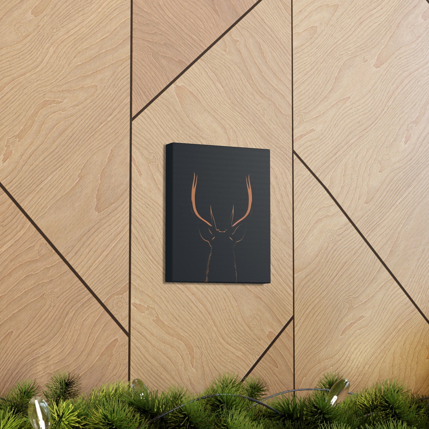 Reindeer antlers  Digital Illustration Canvas Gallery Wraps