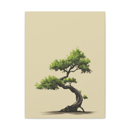 Bonsai Tree - Illustration Canvas Gallery Wraps