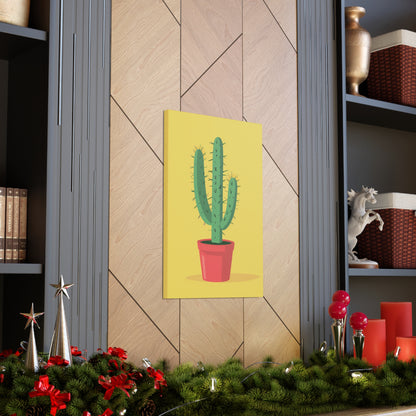 Cactus Plant - Illustration Canvas Gallery Wraps