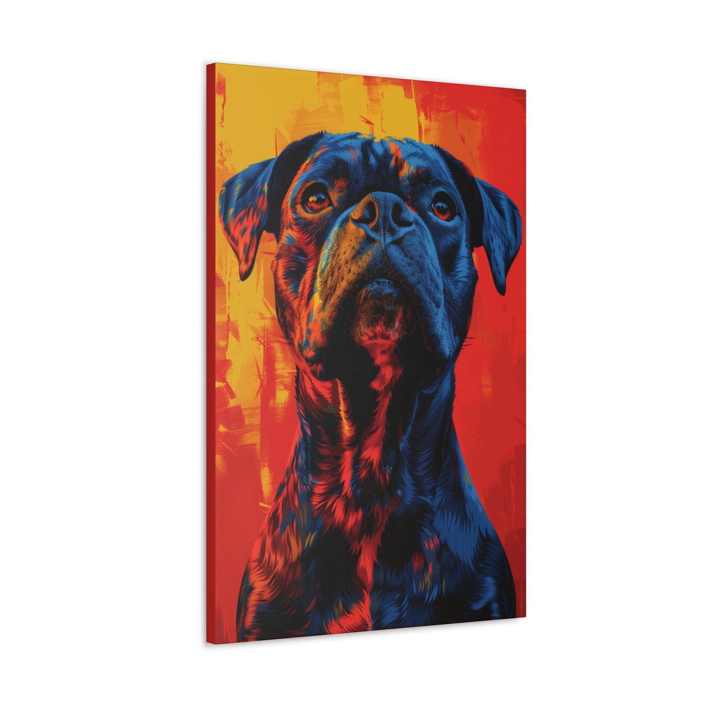 American Pit Bull Terrier - Abstract Illustration Canvas Gallery Wraps