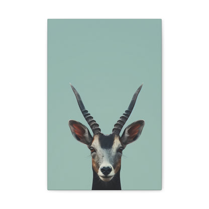 Antelope with Antlers Digital Illustration Canvas Gallery Wraps