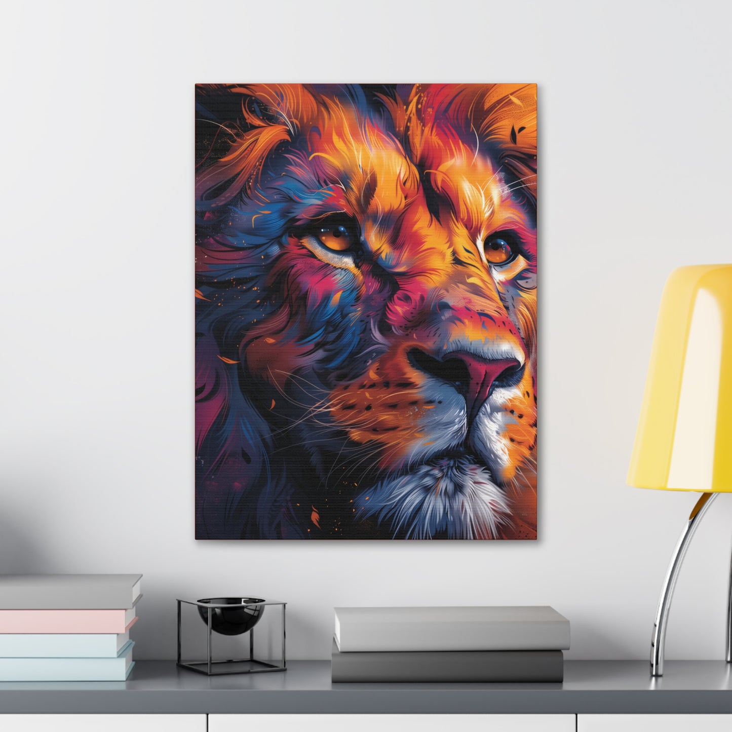 Lion - Illustration Canvas Gallery Wraps