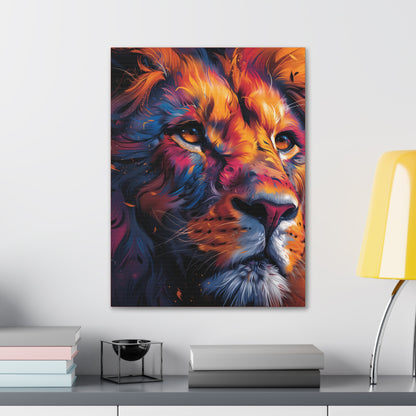 Lion - Illustration Canvas Gallery Wraps