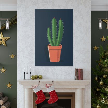 Cactus Plant - Illustration Canvas Gallery Wraps