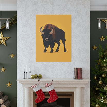 Bison - Digital Illustration Canvas Gallery Wraps