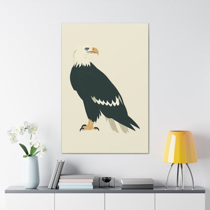 Bald Eagle Digital Illustration Canvas Gallery Wraps