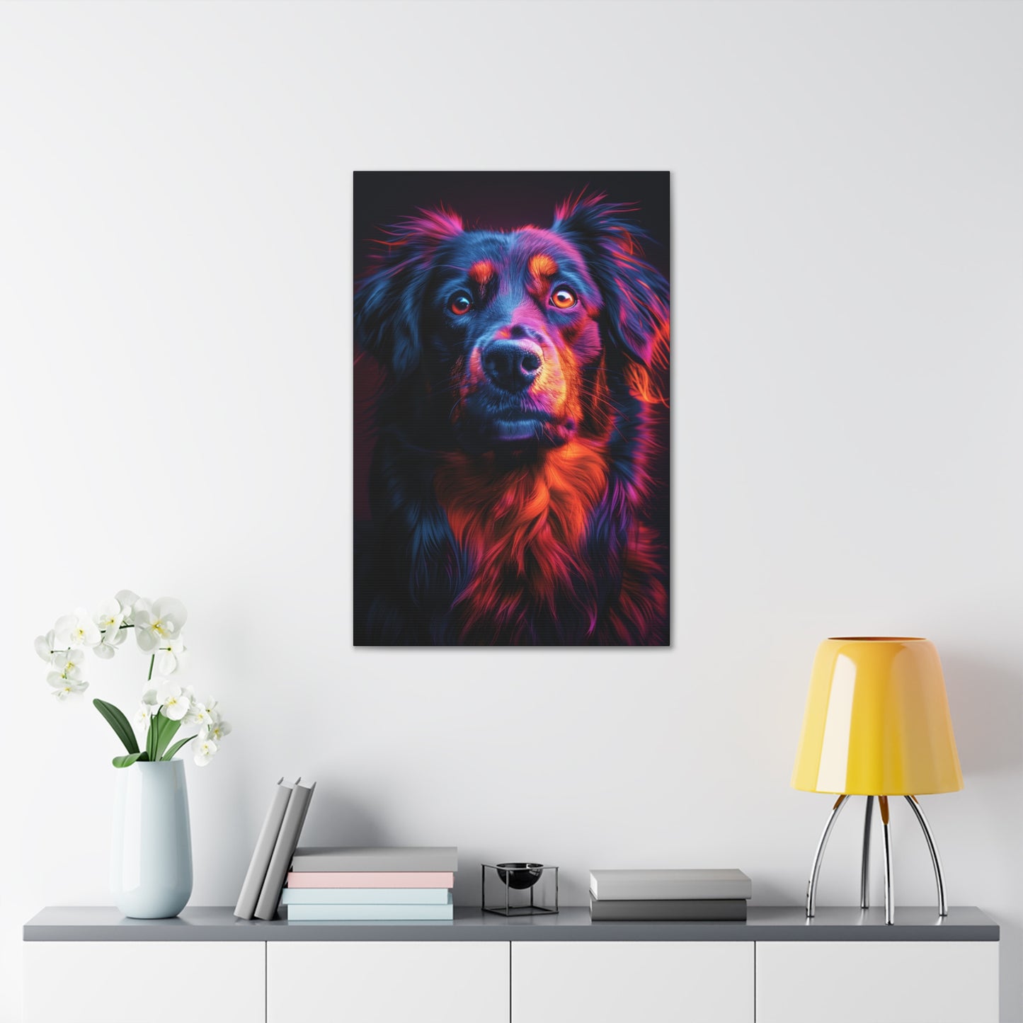 Labrador Dog - Abstract Illustration Canvas Gallery Wraps