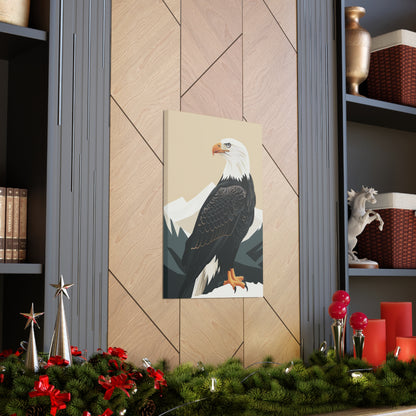 Bald Eagle Digital Illustration Canvas Gallery Wraps