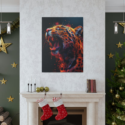 Cheetah - Illustration Canvas Gallery Wraps