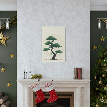 Bonsai Tree - Illustration Canvas Gallery Wraps