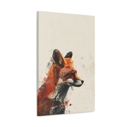 Fox Digital Illustration Canvas Gallery Wraps