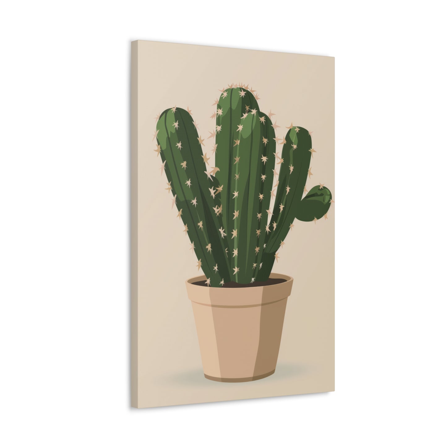 Cactus Plant - Illustration Canvas Gallery Wraps