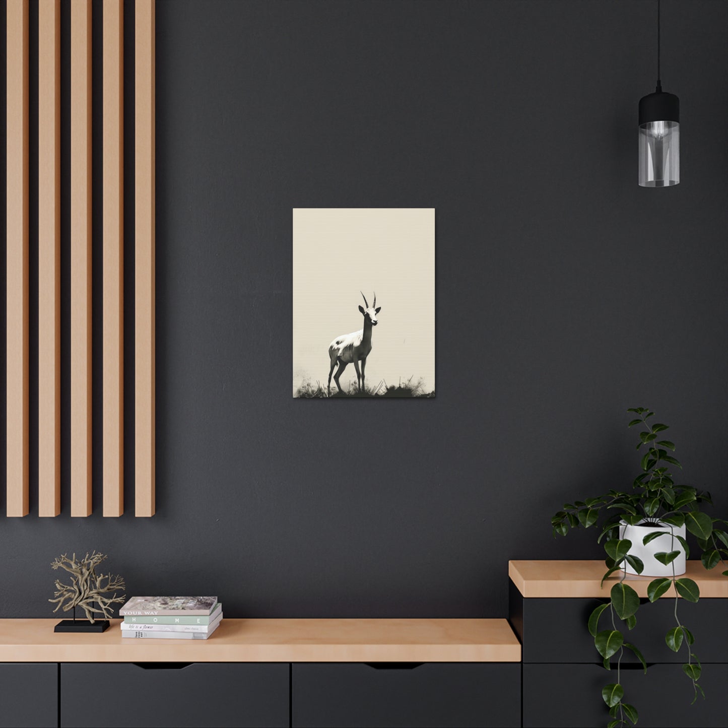 Goat Digital Illustration Canvas Gallery Wraps