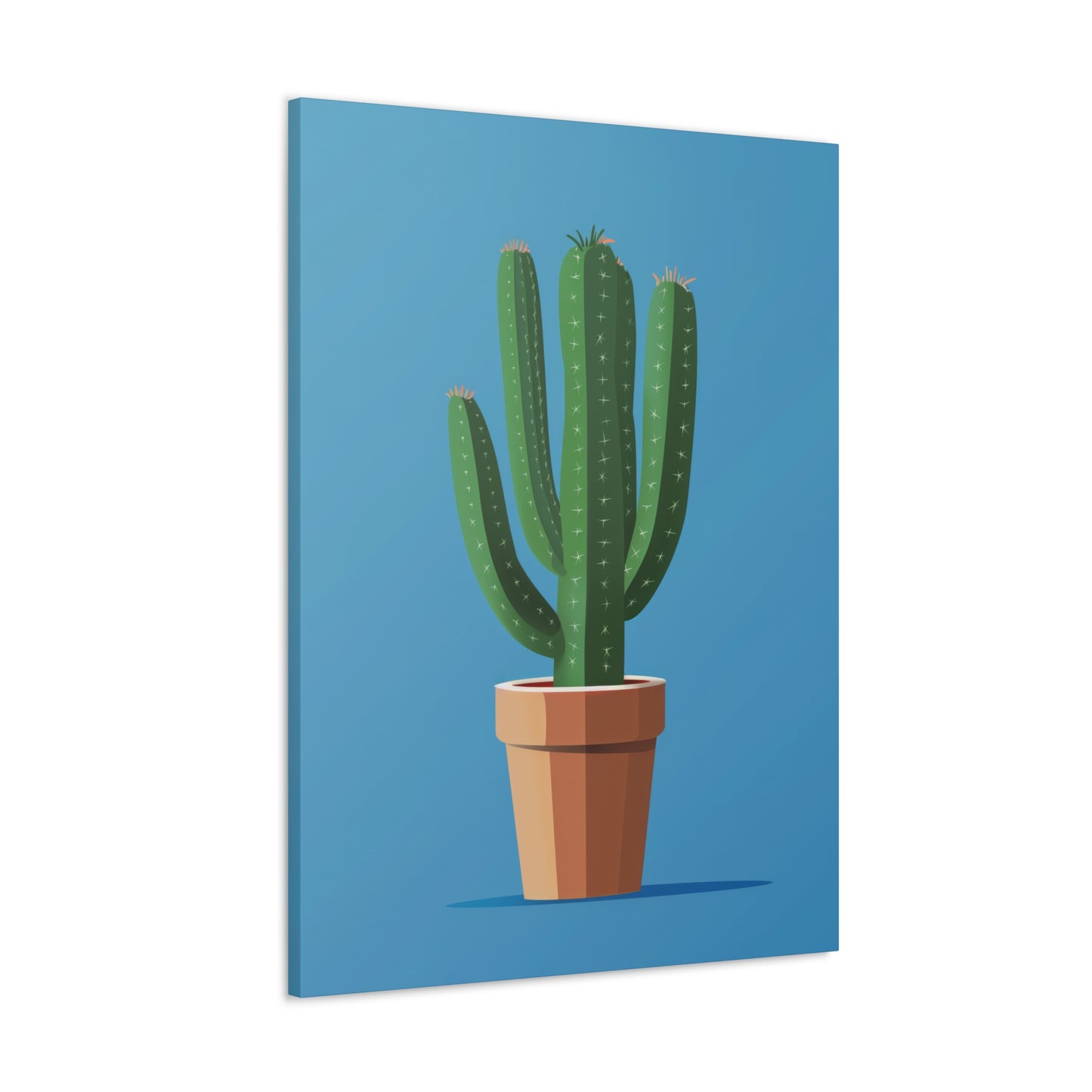 Cactus Plant - Illustration Canvas Gallery Wraps