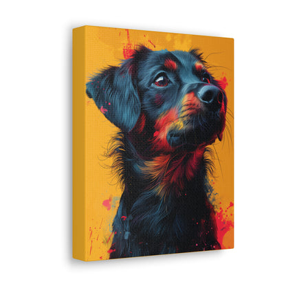 Labrador Dog - Abstract Illustration Canvas Gallery Wraps