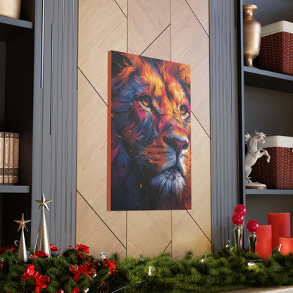 Lion - Illustration Canvas Gallery Wraps