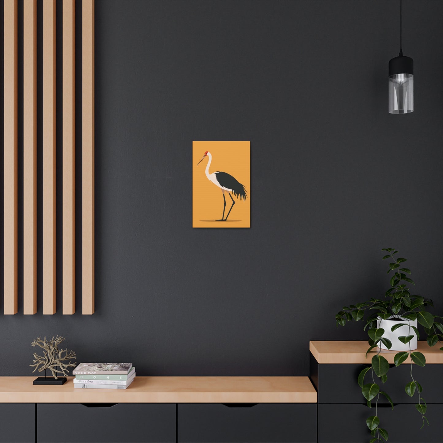 Stork Digital Illustration Canvas Gallery Wraps