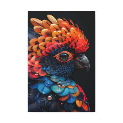 Beautiful Bird - Abstract Illustration Canvas Gallery Wraps