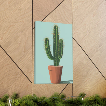 Cactus Plant - Illustration Canvas Gallery Wraps