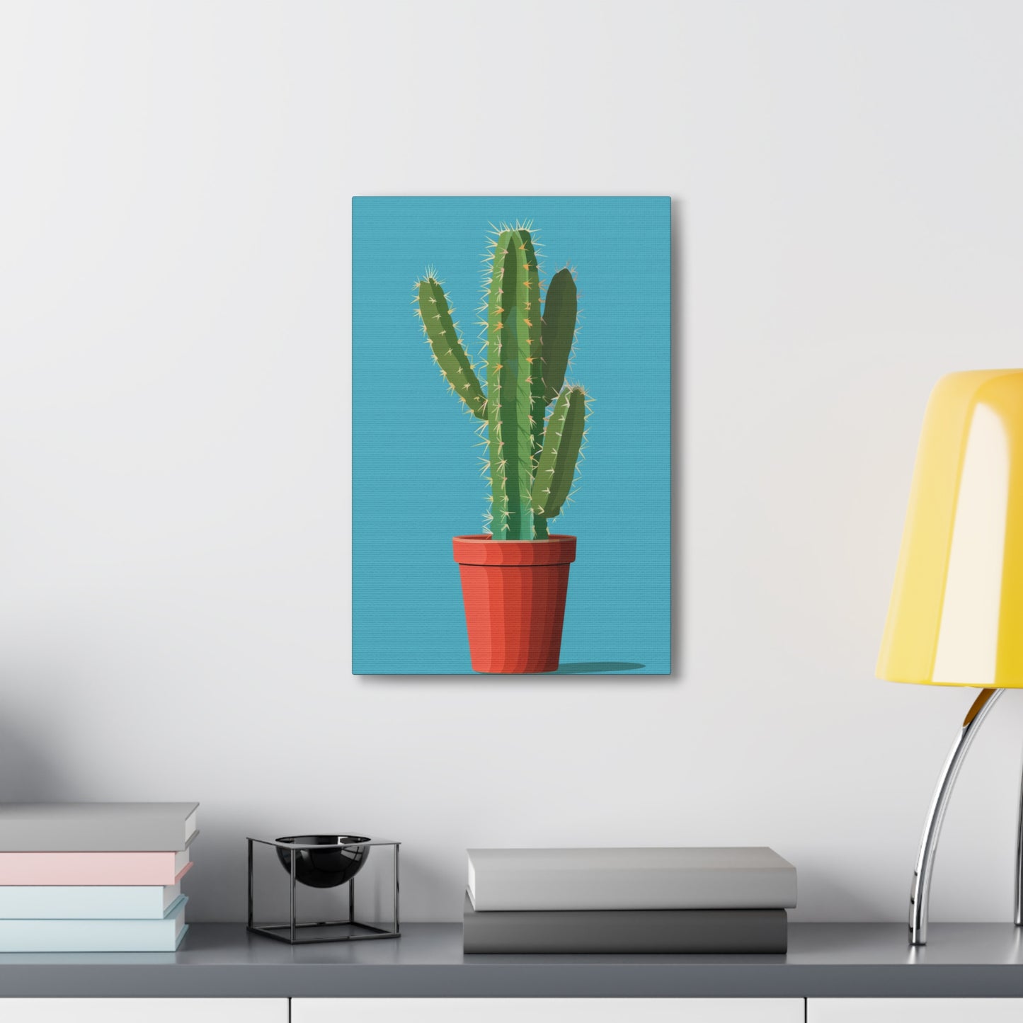 Cactus Plant - Illustration Canvas Gallery Wraps