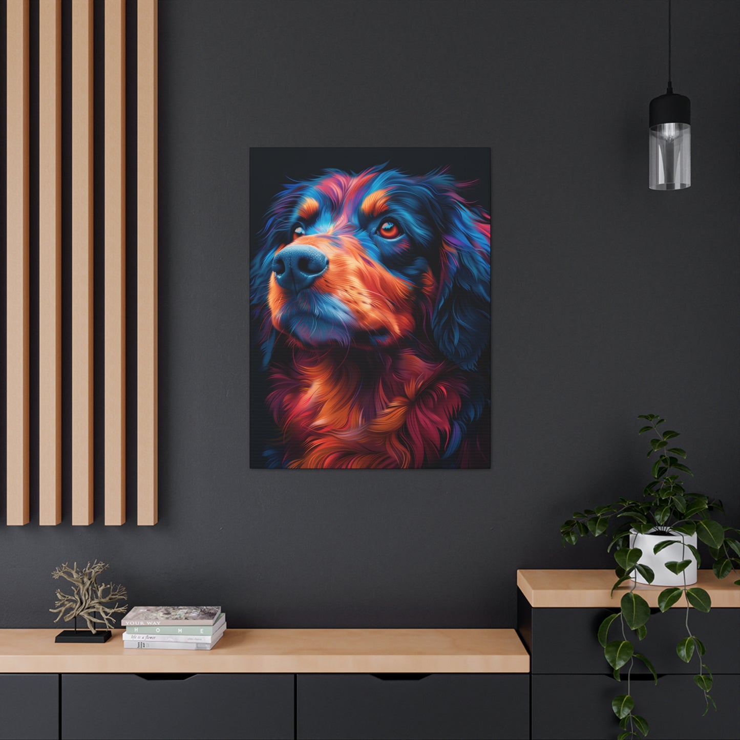 Retriever Dog - Illustration Canvas Gallery Wraps