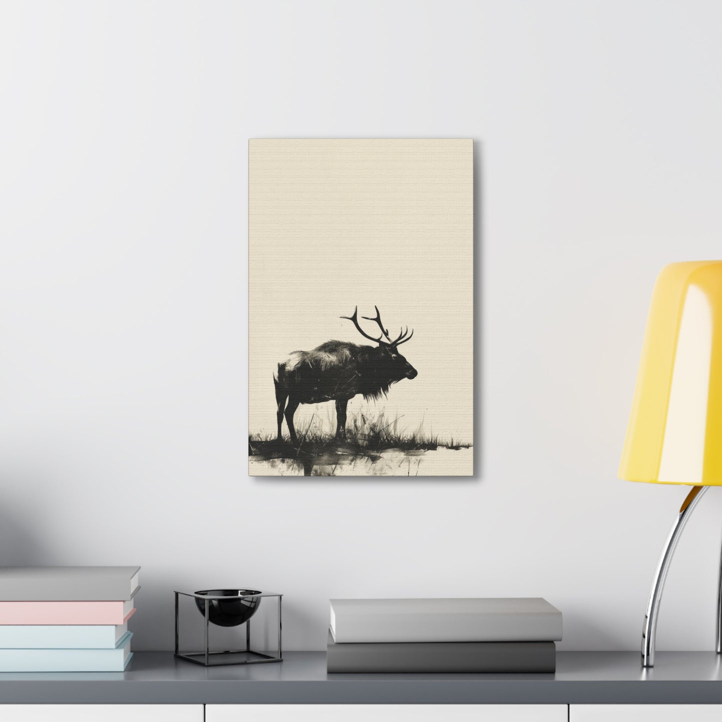 Moose Digital Illustration Canvas Gallery Wraps