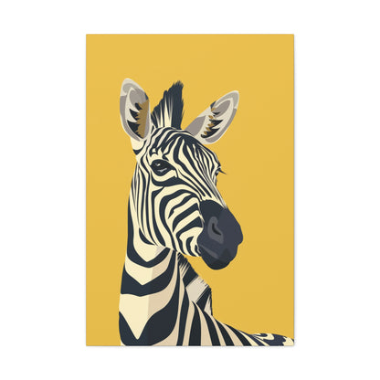 Zebra Digital Illustration Canvas Gallery Wraps