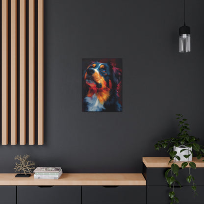 Border Collie - Abstract Illustration Canvas Gallery Wraps