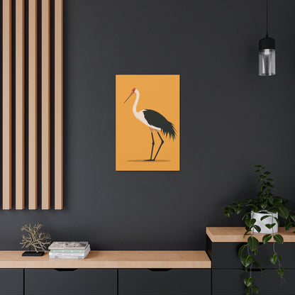 Stork Digital Illustration Canvas Gallery Wraps