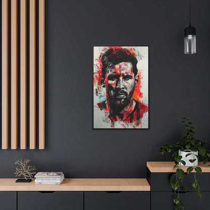 Lionel Messi Abstract Illustration - Canvas Print with frames