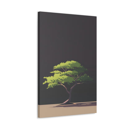 Bonsai Tree - Illustration Canvas Gallery Wraps