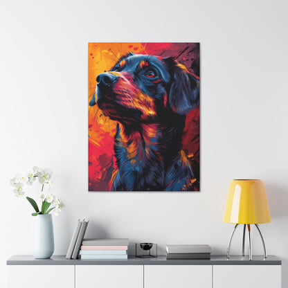 Labrador Dog - Abstract Illustration Canvas Gallery Wraps