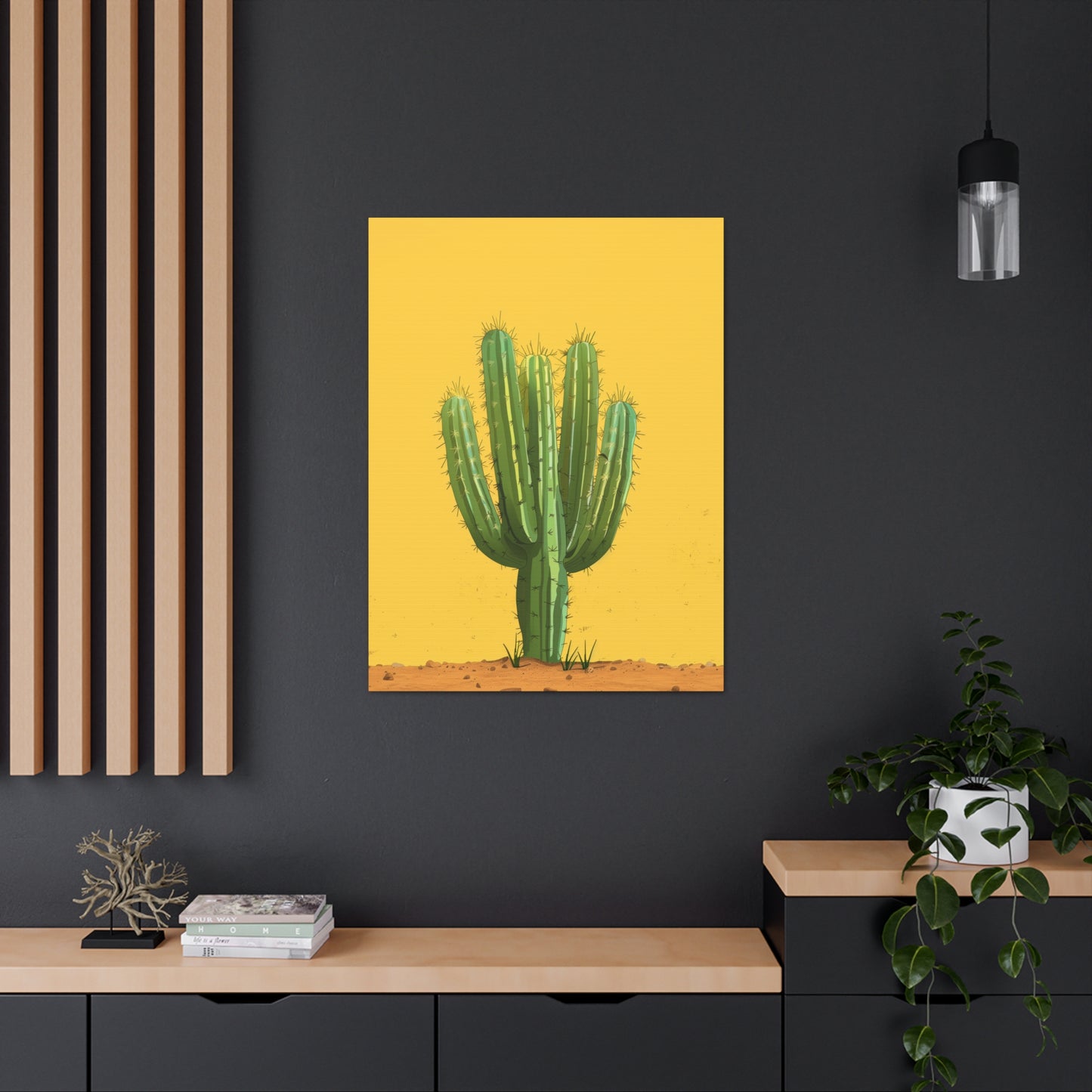 Cactus Plant - Illustration Canvas Gallery Wraps