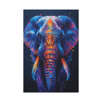 Elephant - Illustration Canvas Gallery Wraps