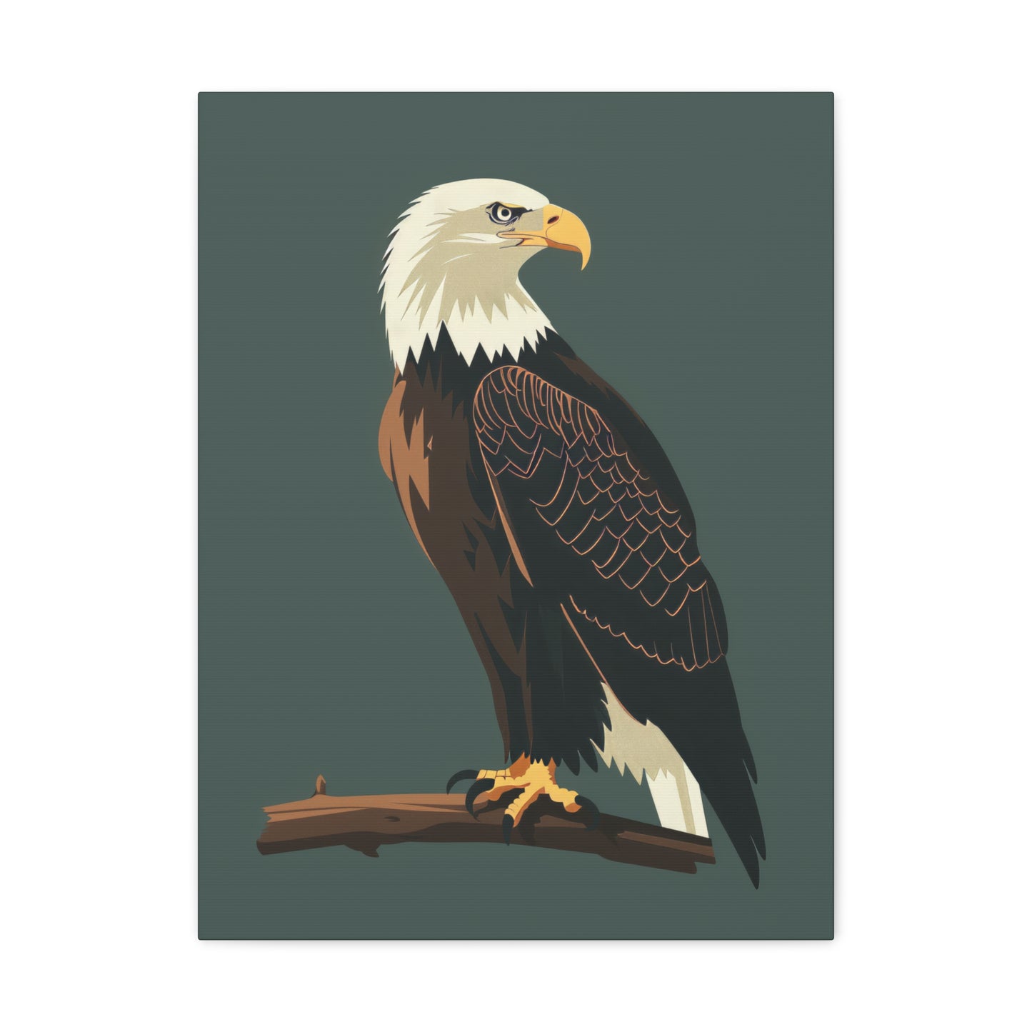 Eagle Digital Illustration Canvas Gallery Wraps