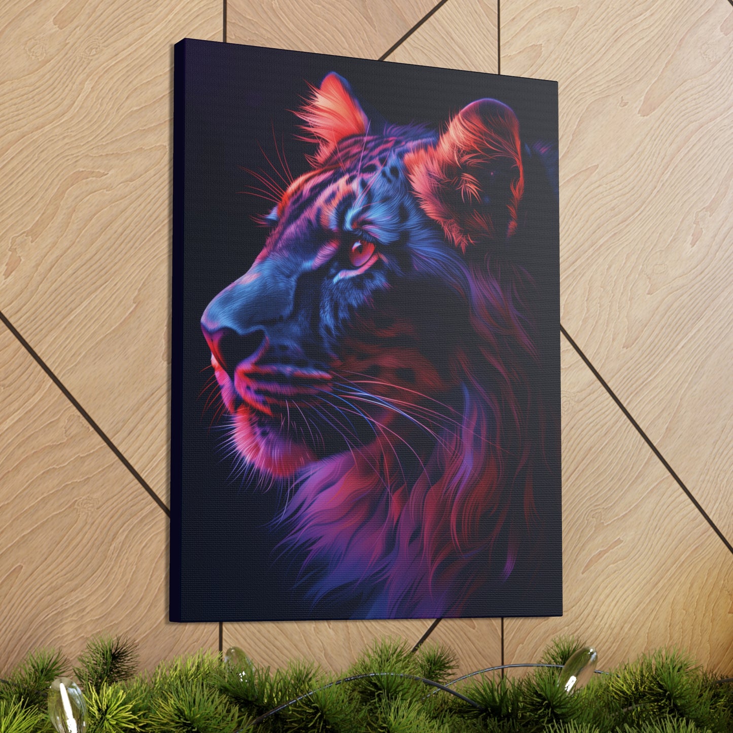 Lion - Illustration  Canvas Gallery Wraps